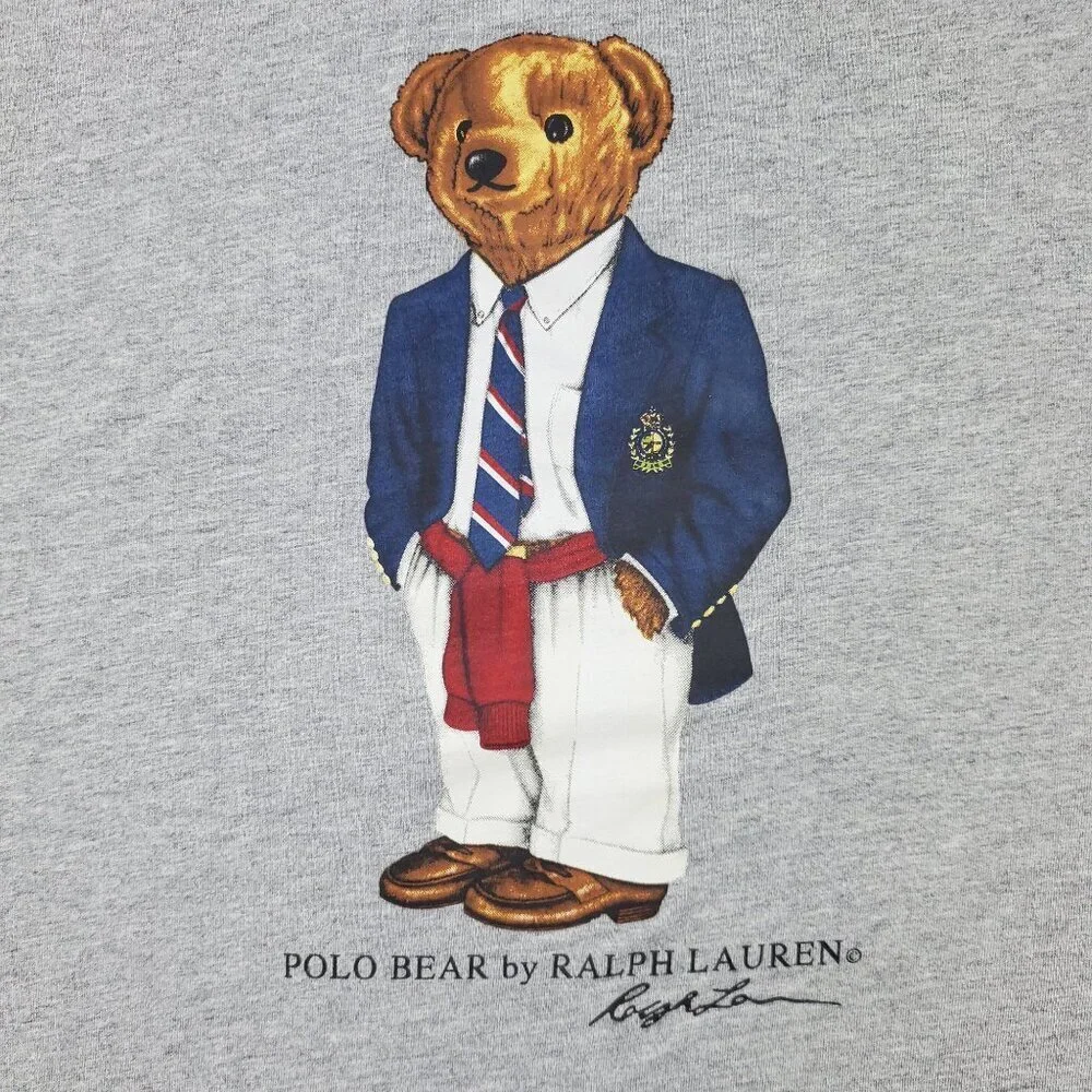 Polo Bear By Ralph Lauren Vintage T-Shirt Prep Men's Large